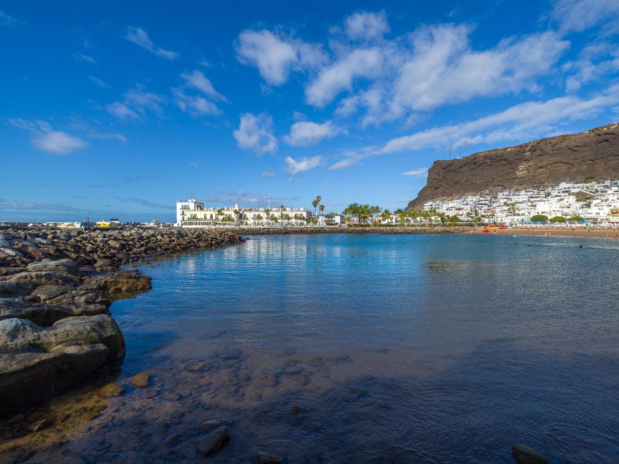 Amarre Pool Lägenhet Puerto De Mogan Exteriör bild