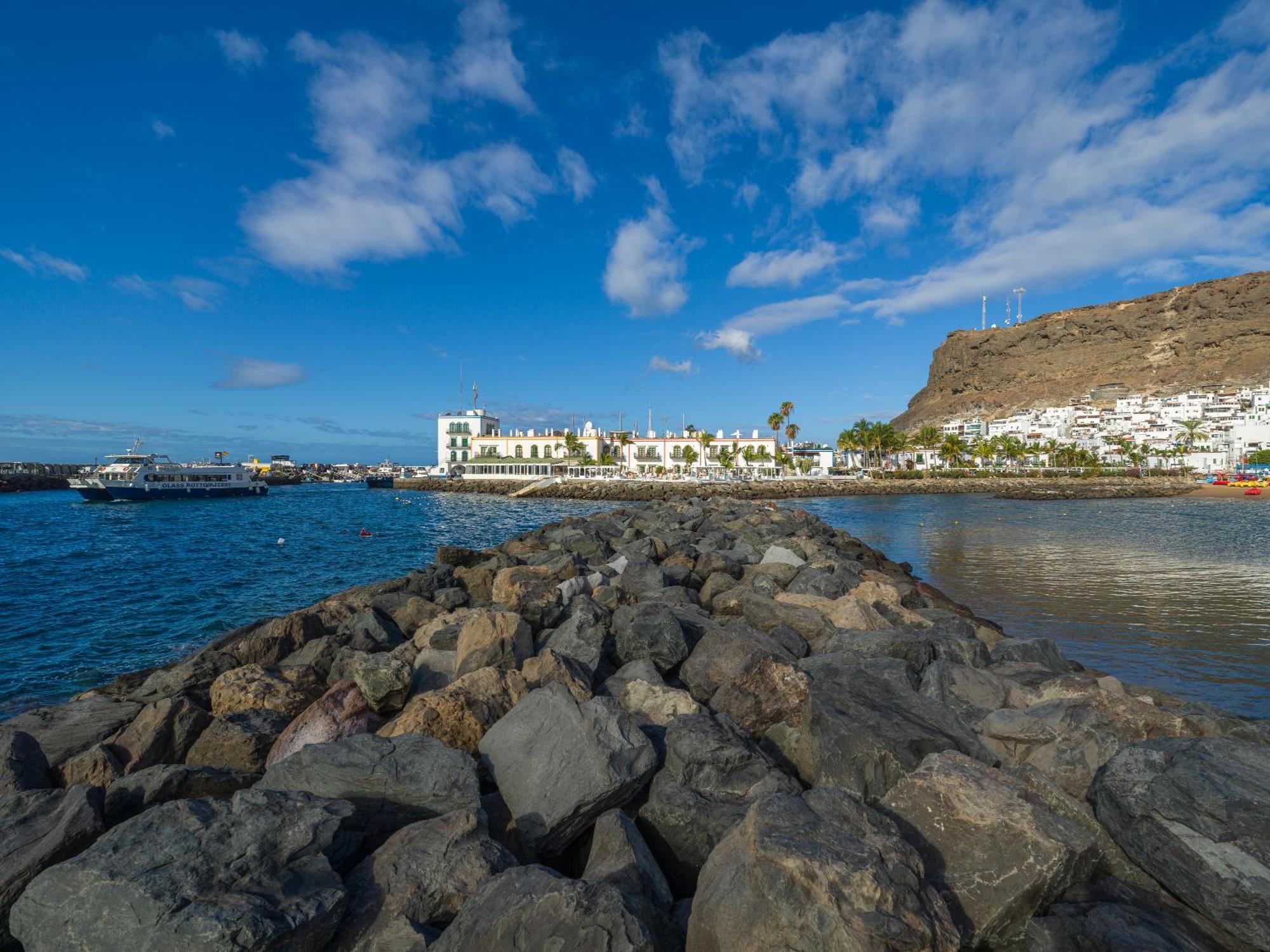 Amarre Pool Lägenhet Puerto De Mogan Exteriör bild